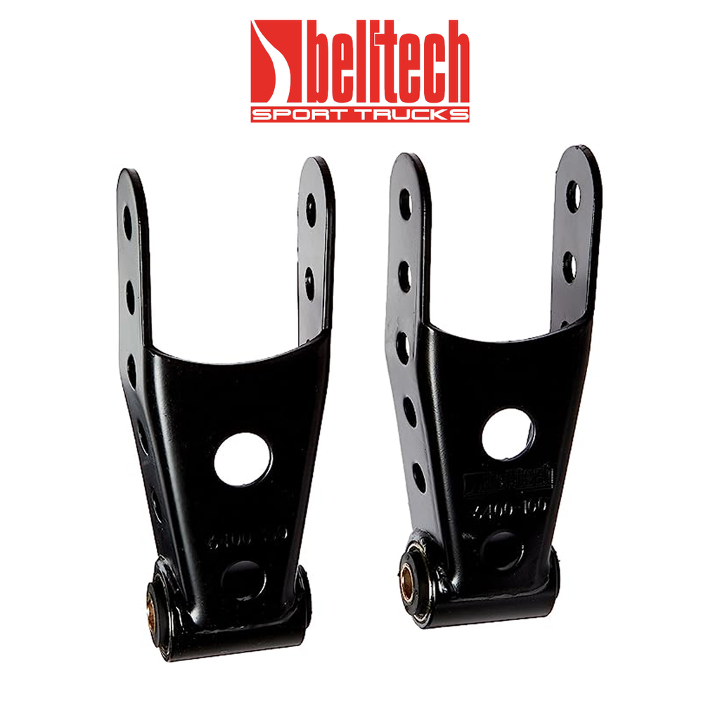 Belltech Lowering Shackles Rear GMC Sierra 07-18 (Pair)