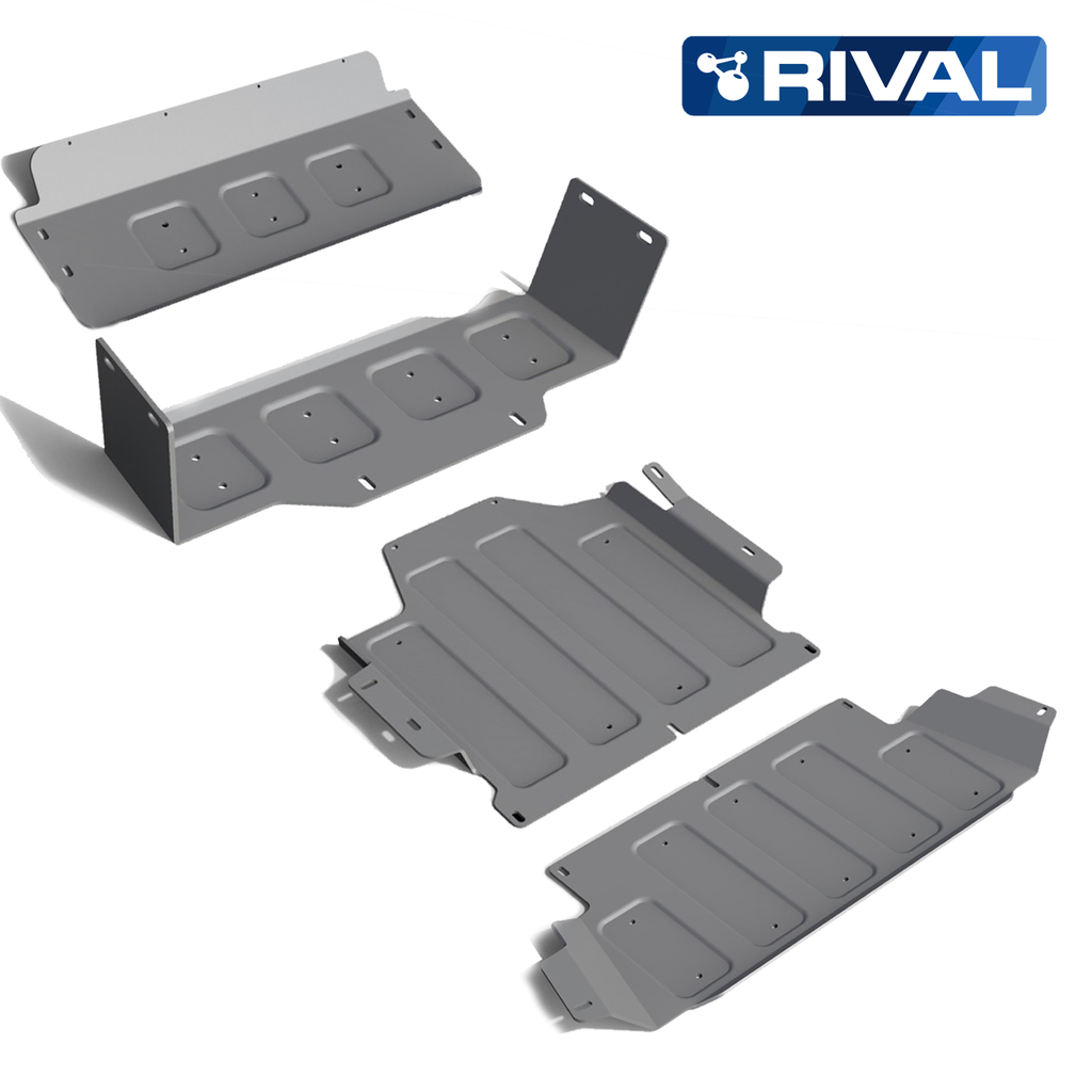 Rival Skid Plate Aluminum 6mm Nissan Y61 2010+ (4Pieces)