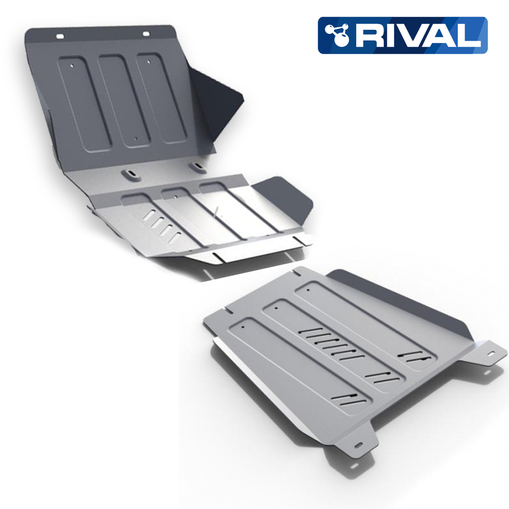 Rival Skid Plate Aluminum 6mm GMC Sierra 14-18 (2Pieces)