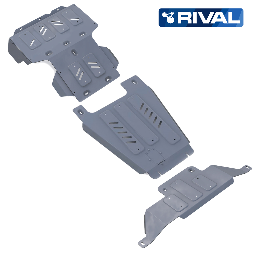 Rival Skid Plate Aluminum 6mm Toyota LC100 (3Pieces)