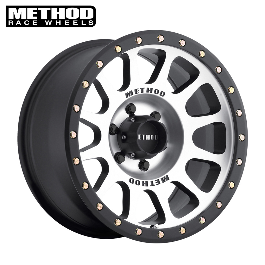 Method MR305 NV, 17x8.5, 0mm Offset, 6x5.5, Method MachineBlack Street Loc Gmc,Y61,Fj