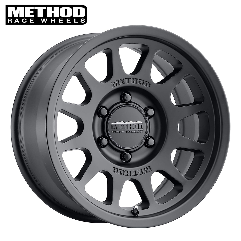 Method MR703, 17x8.5, 0mm Offset, 6x5.5, 106.25mm Centerbore, Matte Black Gmc,Y61,Fj