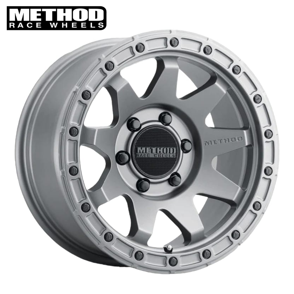 Method MR317, 17x8.5, 0mm Offset, 6x135, 87mm Centerbore, Titanium F-150