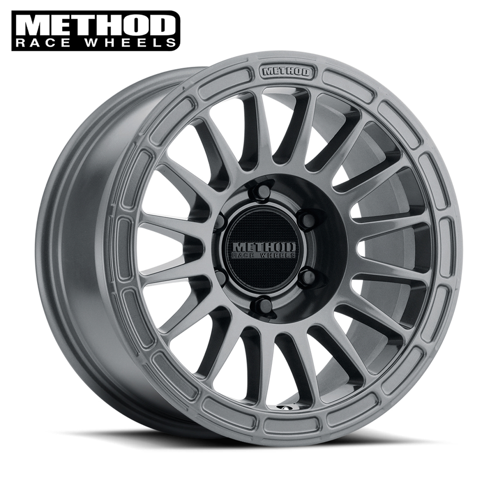 Method MR314, 17x8.5, 0mm Offset, 6x135, 87mm Centerbore, Gloss Titanium, F-150