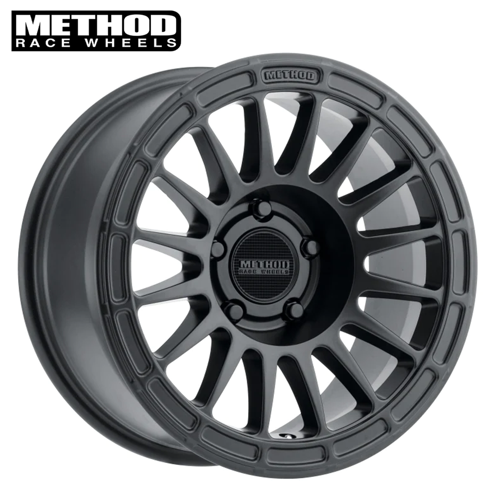 Method MR314, Jeep Wrangler/Gladiator 17x8.5, 0mm Offset, 5x5 Matte Black