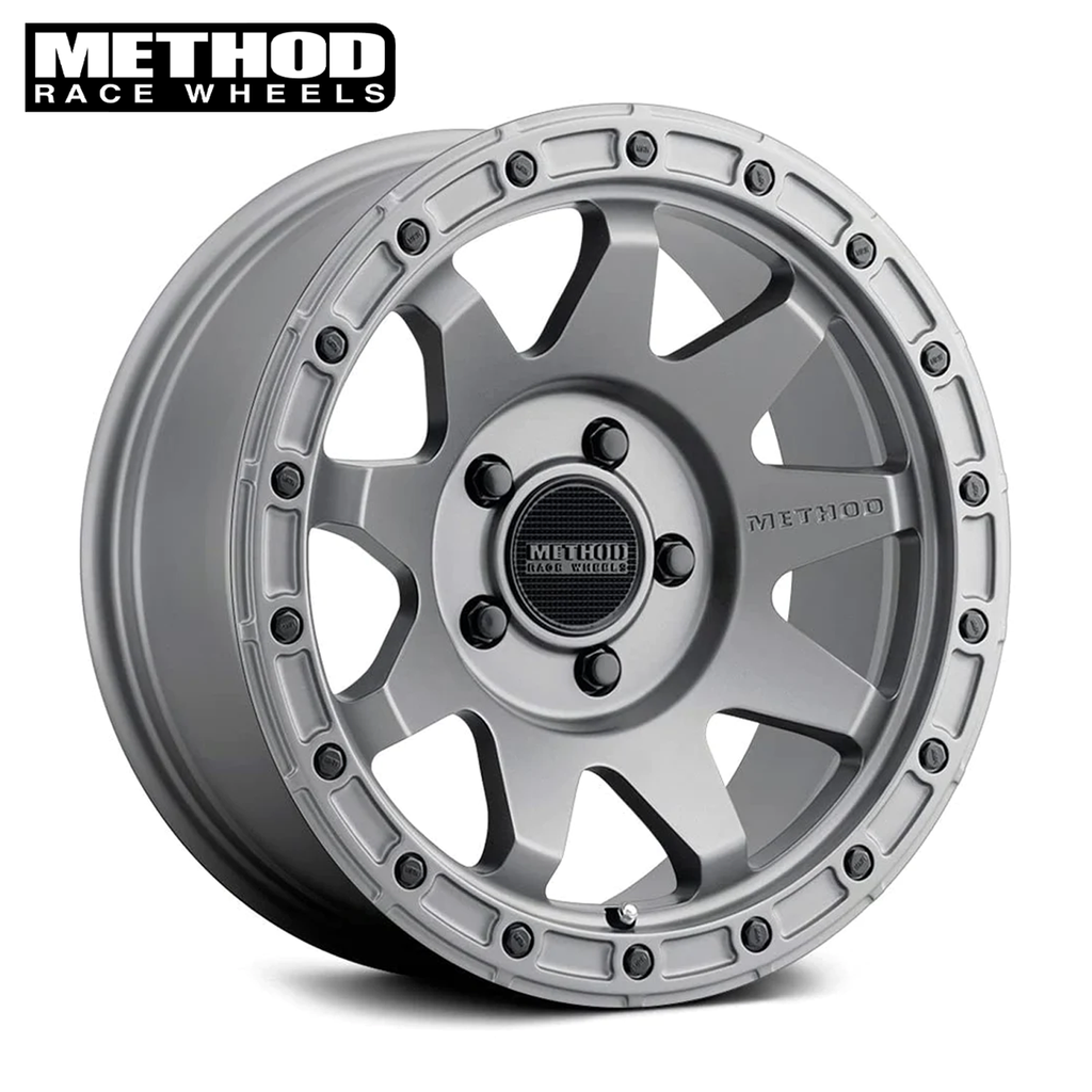 Method MR317, Jeep Wrangler/Gladiator 17x8.5, 0mm Offset, 5x5, 71.5mm Centerbore, Matte Black