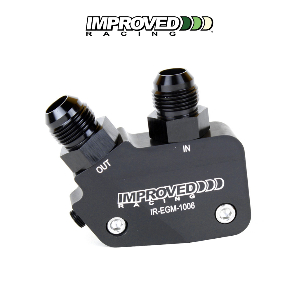 Improved Racing Low Profile Oil Cooler Adapter LS engine