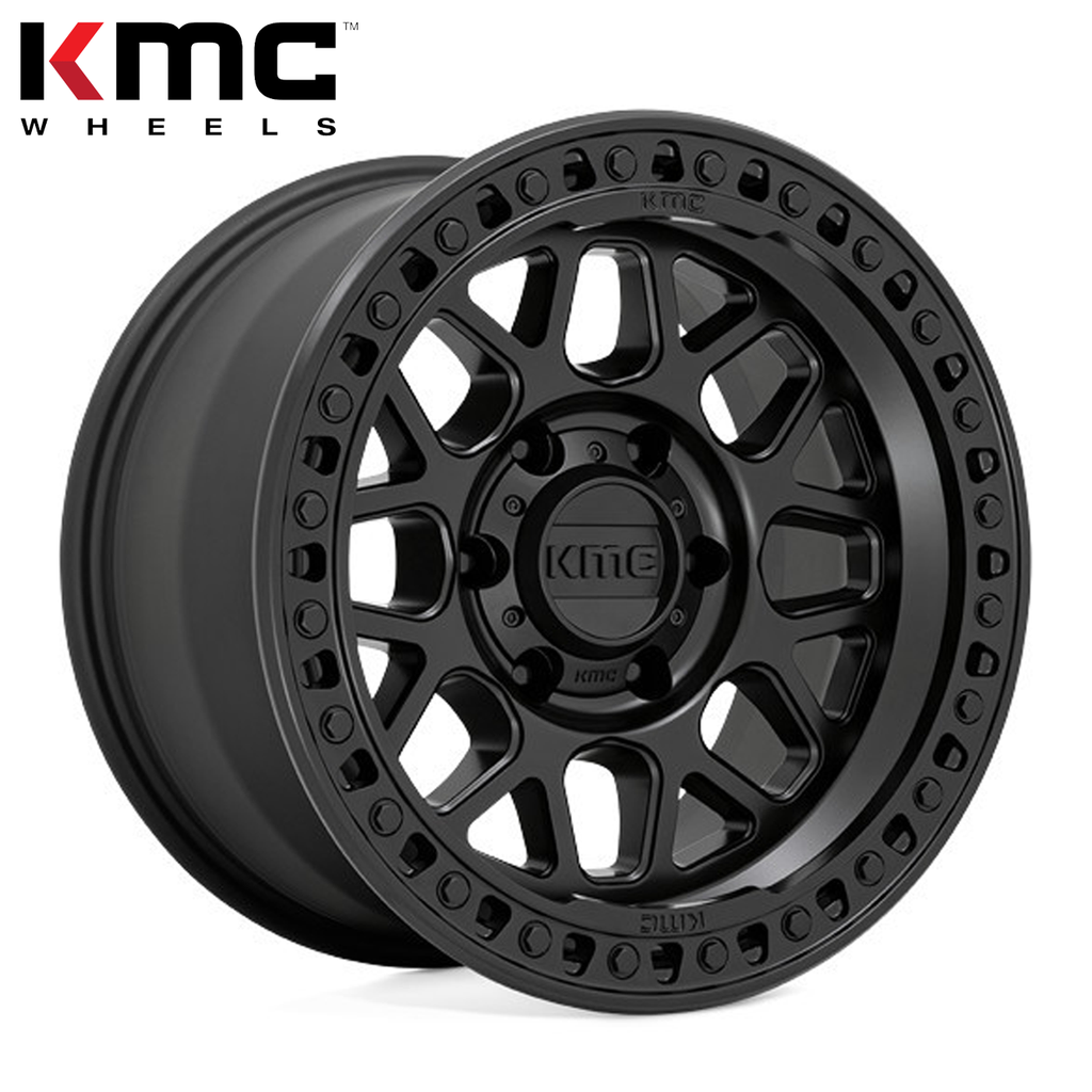 KMC WHEELS GRS SATIN BLACK 17" (8.5/6X135/0) F-150