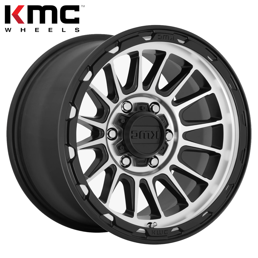 KMC WHEELS SATIN BLACK MACHINE 17"(8.5/5X127/0) Jeep