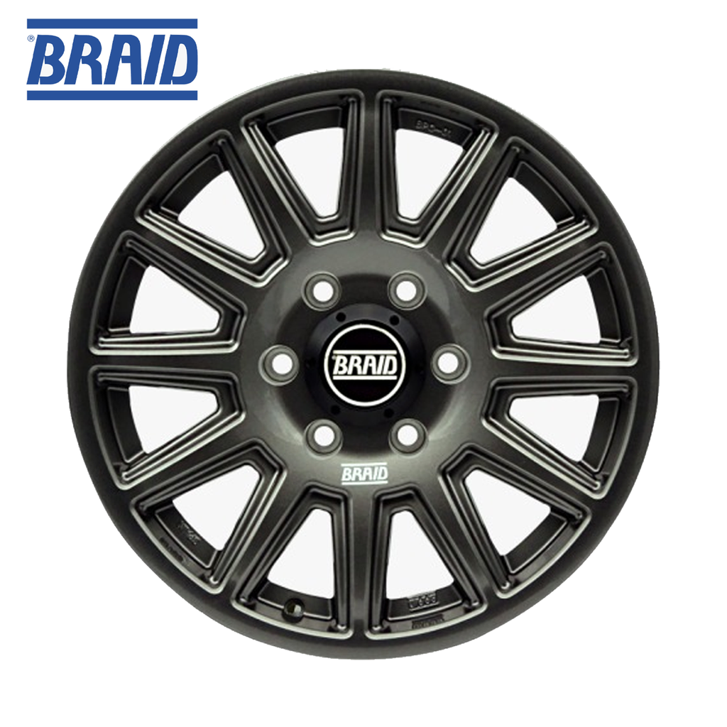 BRAID BPC-01 7.5"X17" TOYOTA LC300 ANTHRACITE SHINY 6X139.7X95.1 E.T. 25