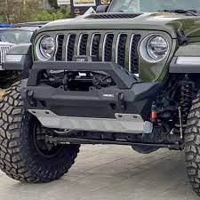 Rival Jeep Wrangler JL JK 19+ Gladiator Front Aluminum bumper Stubby (full end caps)