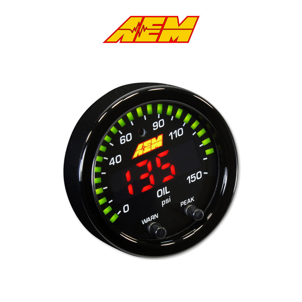 AEM Electronics X-Series Oil Pressure Gauges 0-150PSI