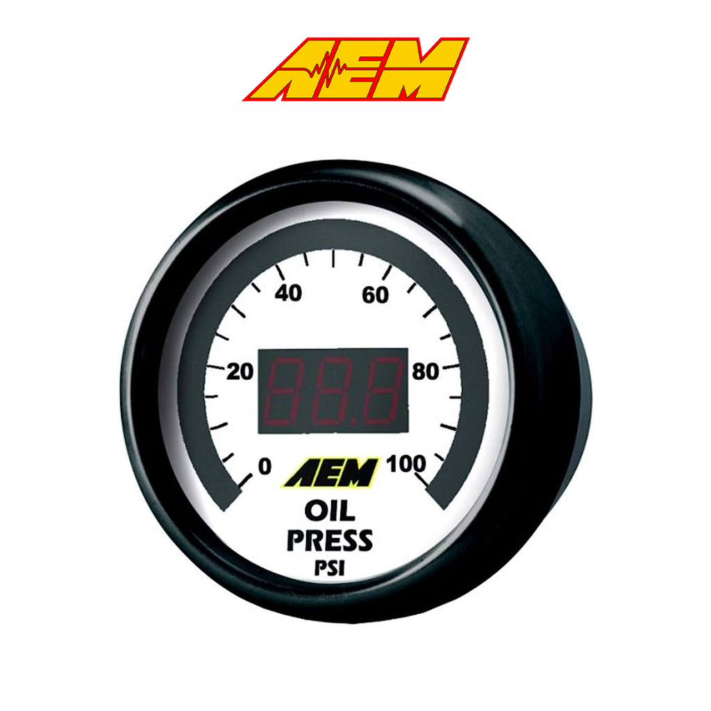 AEM Electronics Digital Display Gauges Fuel or Oil Pressure 0-100PSI