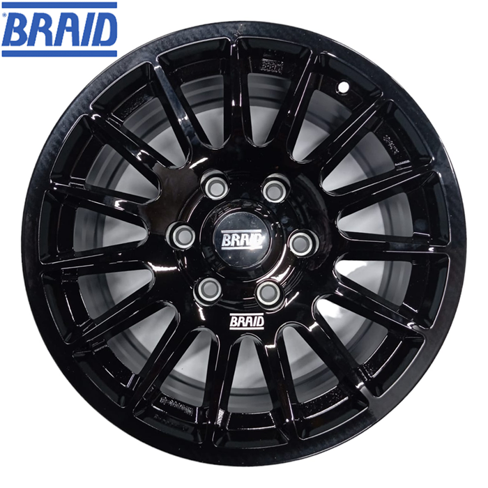 BRAID WINRACE S 8"X17" GMC SIERRA 1500 BLACK SHINY  6X139.7X78.1 E.T. 0 (copy)