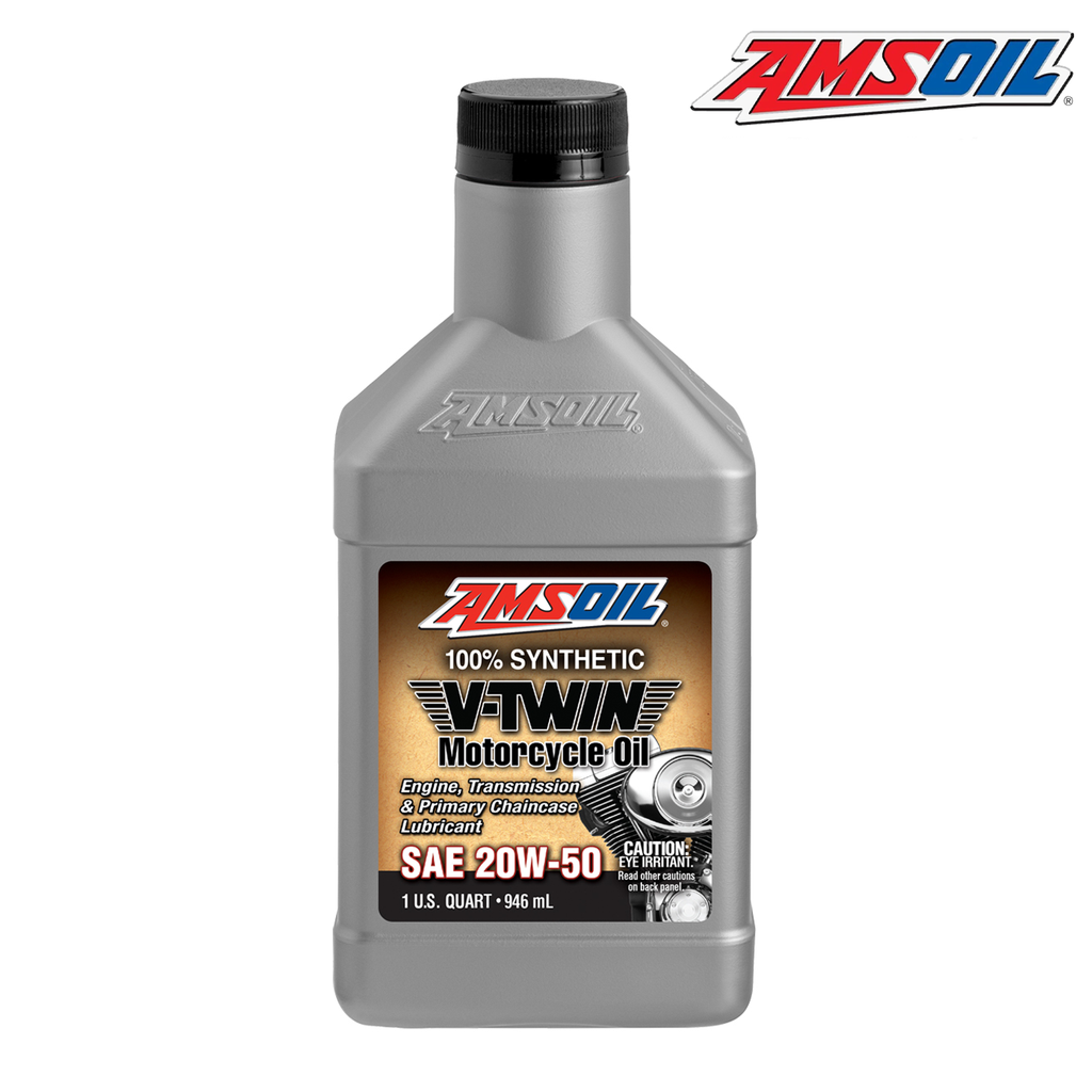 AMSOIL 20W-50 100% SYNTHETIC V-TWIN MOTORCYCLE OIL