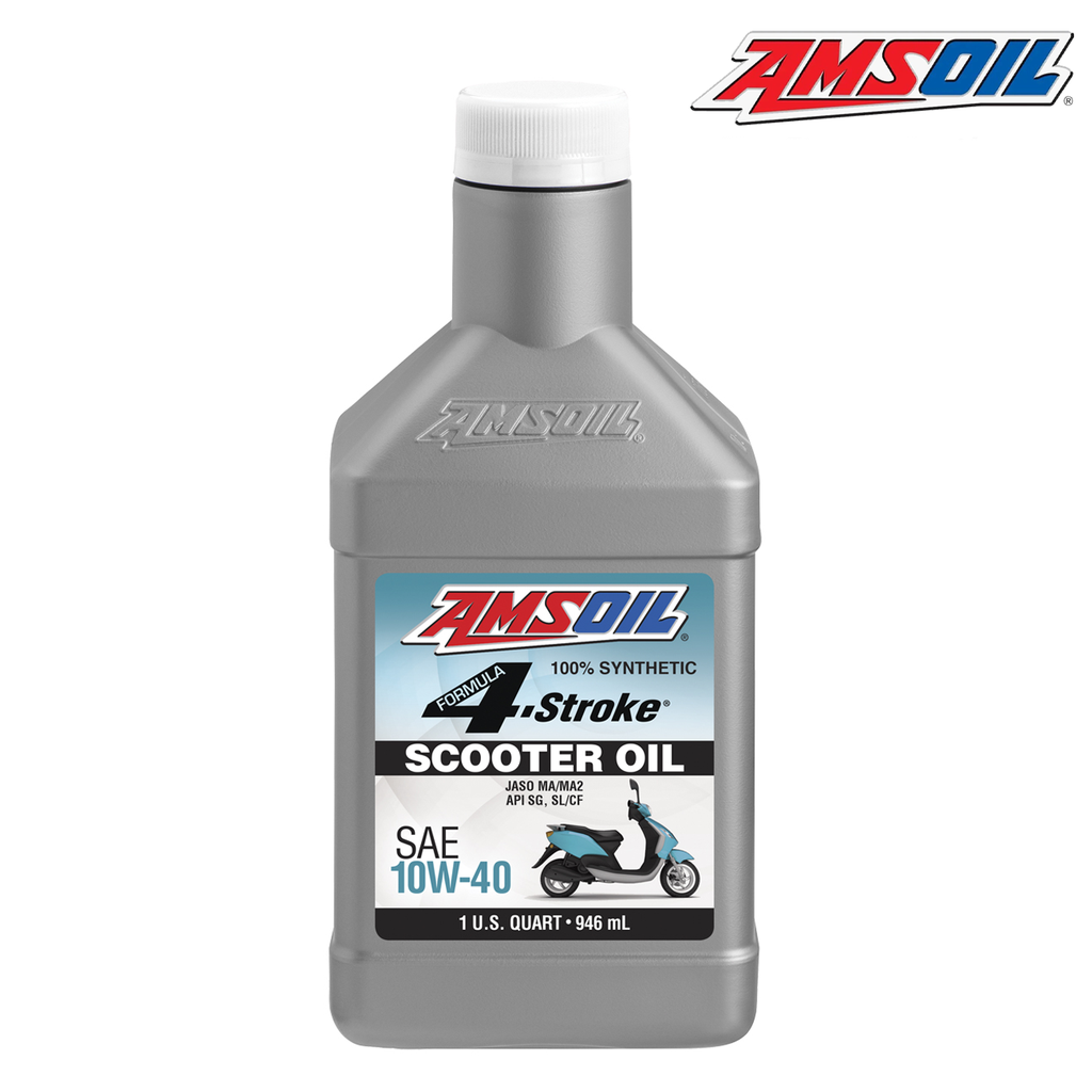 AMSOIL 10W-40 FORMULA 4-STROKE® 100% SYNTHETIC SCOOTER OIL