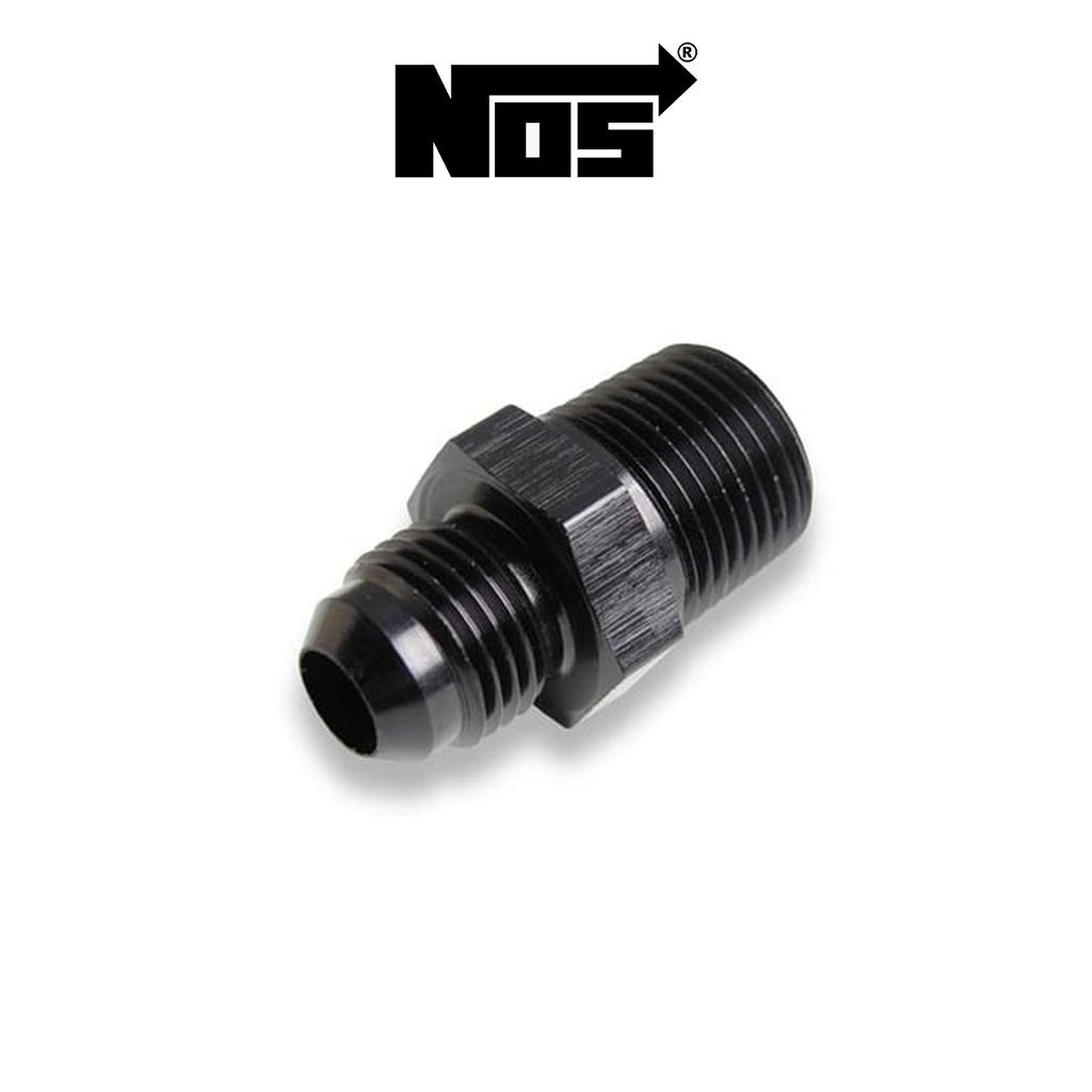 NOS Fitting Black Straight -6AN to 1/2" NPT Adapter