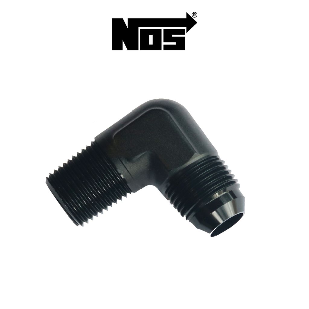 NOS Black -6AN to 1/4" NPT 90° Adapter