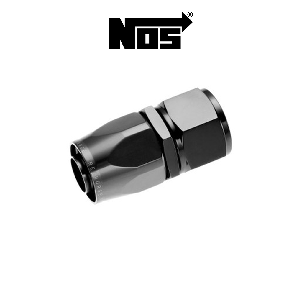 NOS Black -8AN Straight Cutter Hose End