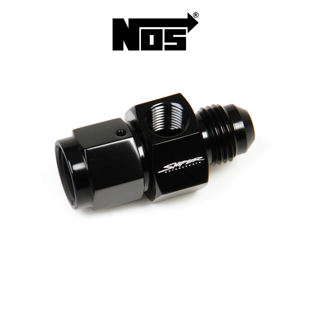 NOS Black -6AN Male to -6AN Female Gage Adapter