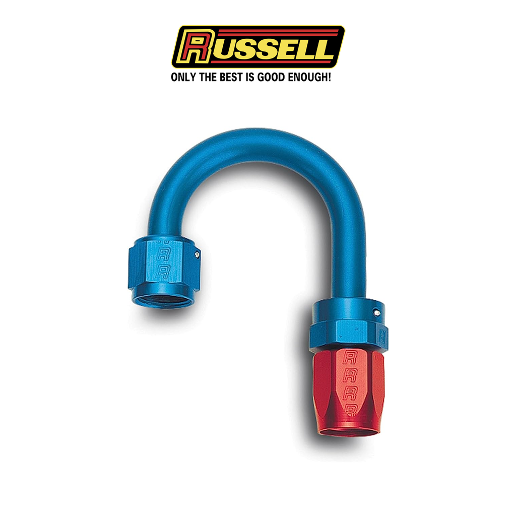 Russell Full Flow Swivel Hose end -8 AN  180°