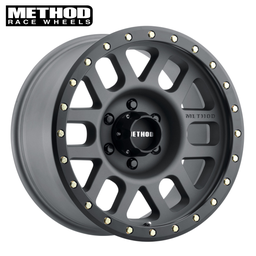 [MR30978560800] Method MR309 Grid, 17x8.5, 0mm Offset, 6x5.5, Titanium/Black Street Loc Gmc,Y61,Fj