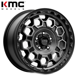 [KM54579068400] KMC WHEELS TREK SATIN BLACK W/ GRAY TINT 17"(8.5/6X139.7/0) Gmc,Fj