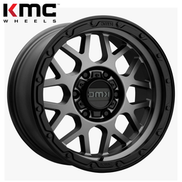 [KM53578568400] KMC WHEELS GRENADE OFF-ROAD MATTE GRAY W/ MATTE BLACK LIP  17(8.5/6X139.7/0) Gmc,Fj