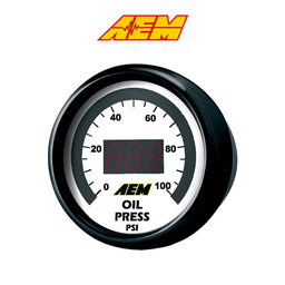 [30-4401] AEM Electronics Digital Display Gauges Fuel or Oil Pressure 0-100PSI