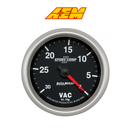 [8771] Auto Meter Pro-comp Pro Vacuum Gauge 2 1/16" 30"